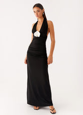 Adalie Halter Neck Midi Dress