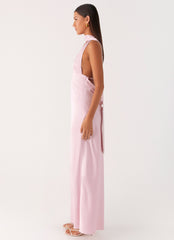 Alicia Satin Halter Maxi Dress