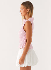 Alysa Shirred Top