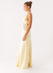 Ambre Mesh Panel Maxi Dress