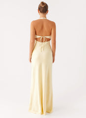 Ambre Mesh Panel Maxi Dress