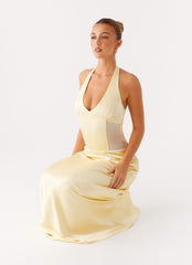 Ambre Mesh Panel Maxi Dress