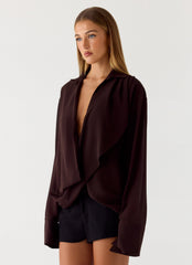 Annah Wrap Shirt