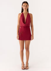 Annalise Beaded Mini Dress