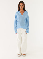 Annie Knit Polo Top