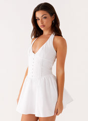 Anya Halterneck Mini Dress