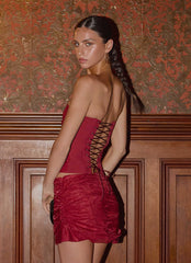 Atenea Draped Organza Corset