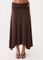 Automatic Midi Skirt