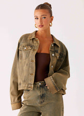 Back Again Oversized Denim Jacket
