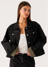 Back Again Oversized Denim Jacket
