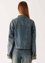 Back Again Oversized Denim Jacket