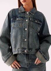 Back Again Oversized Denim Jacket