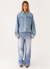 Back Again Oversized Denim Jacket