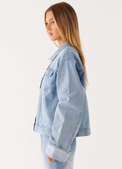 Back Again Oversized Denim Jacket