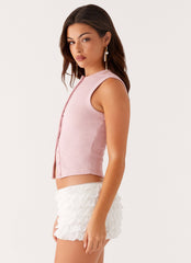 Blair Buttoned Tank Top