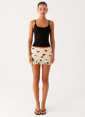 Blind Faith Flock Mini Skort