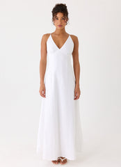 Calianna Linen Maxi Dress
