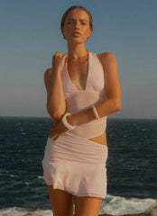 Calissa Haltherneck Mini Dress