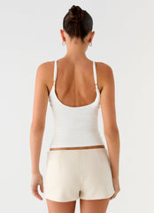 Candela Suede Low Rise Mini Shorts
