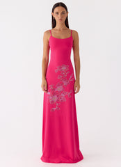 Carmine Embellished Maxi Dress