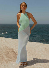 Caspa Crochet Maxi Dress