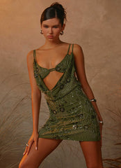 Celosia Beaded Mini Dress