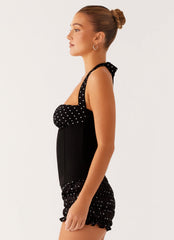 Channel Bustier Top