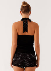 Channel Bustier Top