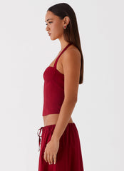 Cheryl Bustier Halter Top