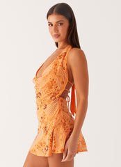 Cinzia Beaded Mini Dress