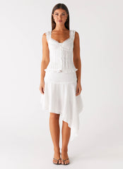 Clearwater Mist Midi Skirt