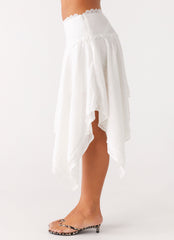 Clearwater Mist Midi Skirt