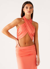 Coletta Wrap Top