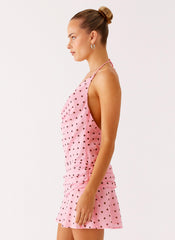 Cyna Cowl Mini Dress