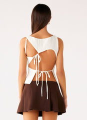 Cypriana Tie Back Top