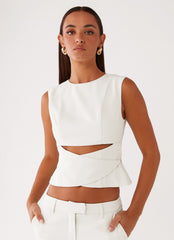 Cyra Wrap Top