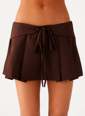 Dalia Dusk Pleated Mini Skirt