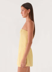 Della Strapless Mini Dress