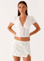 Disconnect Mini Skirt