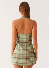 Dunia Halter Mini Dress