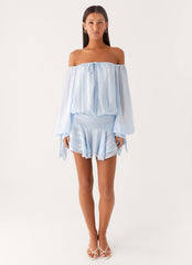 Eira Balloon Sleeve Mini Dress