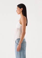 Elsie Mesh Polka Dot Top