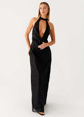 Empire Sequin Maxi Dress