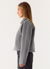 Enzo Faux Wool Jacket