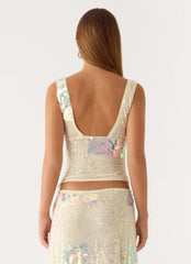Erinah Sequin Top