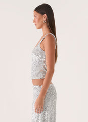 Evodia Sequin Tank Top