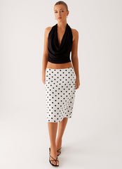 Evoke Chiffon Midi Skirt