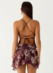 Fiore Asymmetrical Mini Skirt