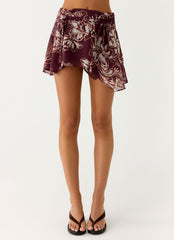Fiore Asymmetrical Mini Skirt