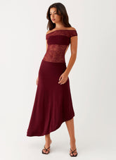Francoise Lace Midi Dress